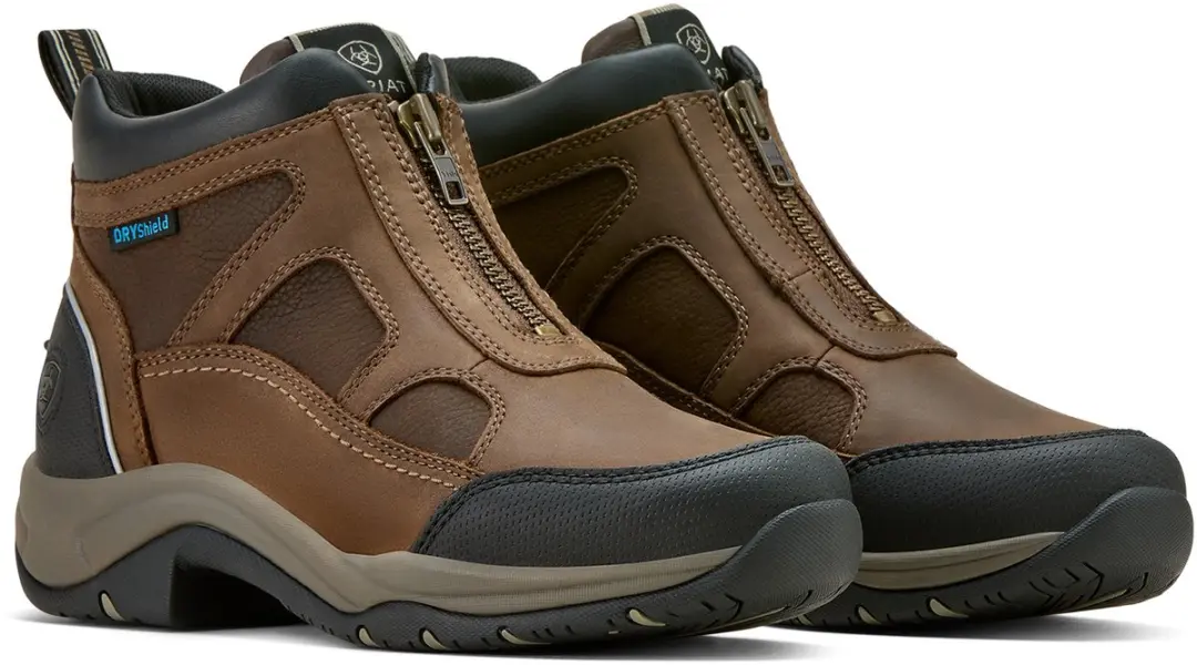 Ariat Terrain Zip Dames Stalschoenen - Bruin - 38.5 - afbeelding 3 van 6