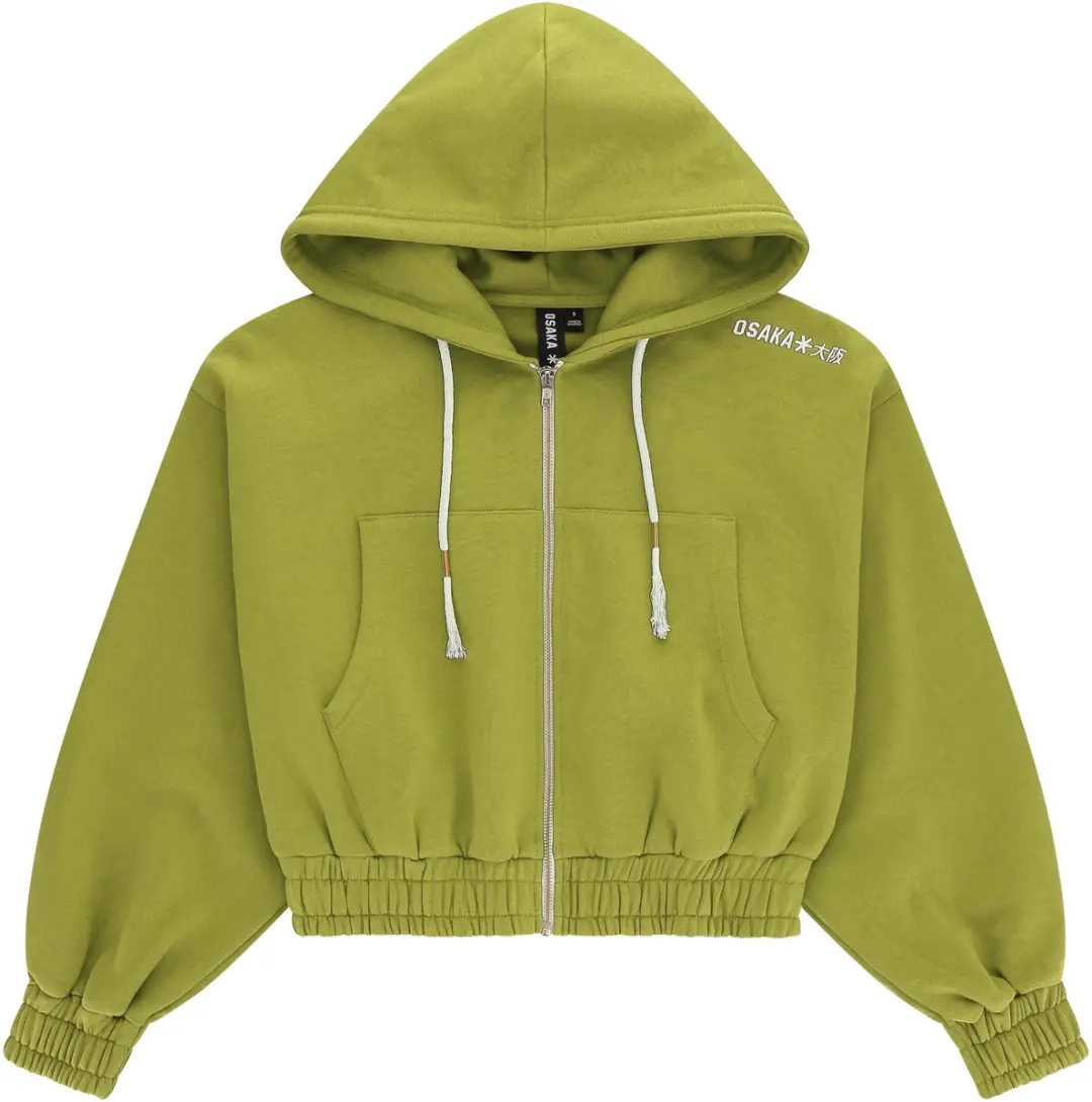 Osaka Women Cropped Full Zip Hoodie Ferite
