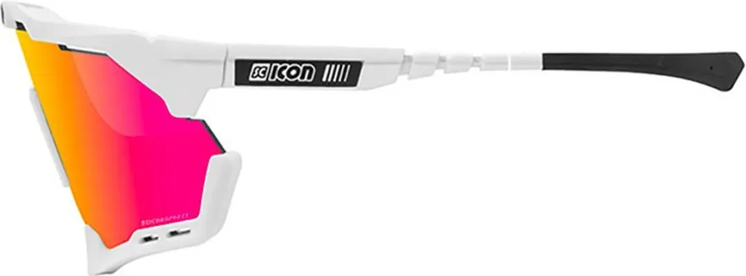 Scicon Aeroshade Fietsbril - Wit Gloss - Multimirror Zilver - afbeelding 3 van 6