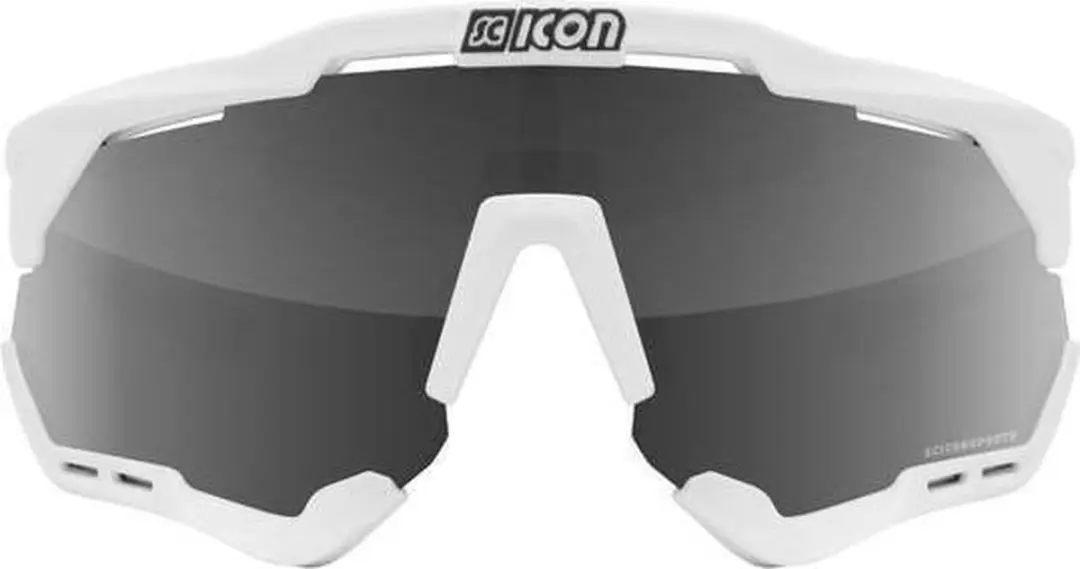 Scicon Aeroshade Fietsbril - Wit Gloss - Multimirror Zilver - afbeelding 4 van 6