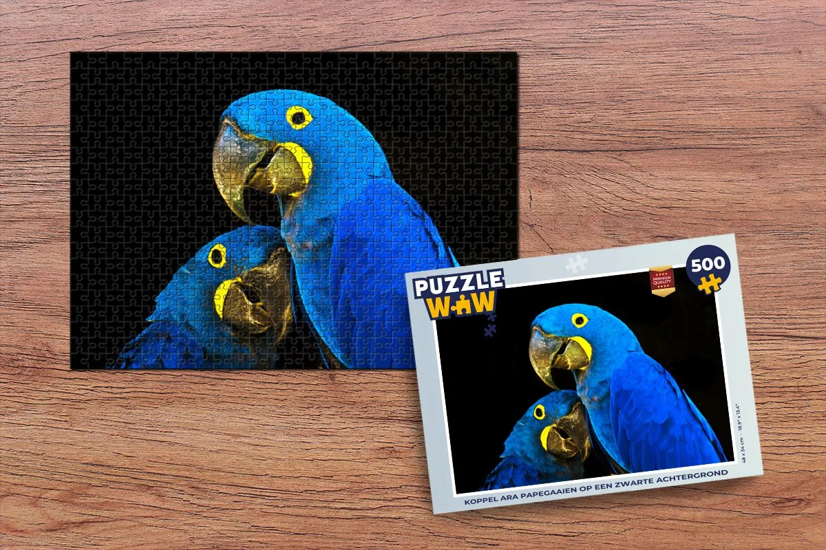 PuzzleWow Papegaai Legpuzzel 500 Stuks - Multicolor