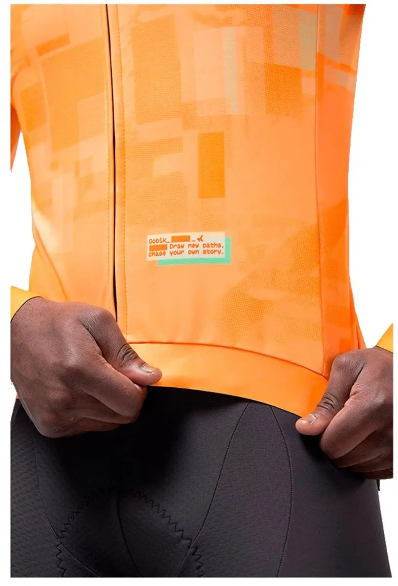 Gobik Hyder Dames Fietsshirt Lange Mouw - Oranje - S - afbeelding 5 van 6