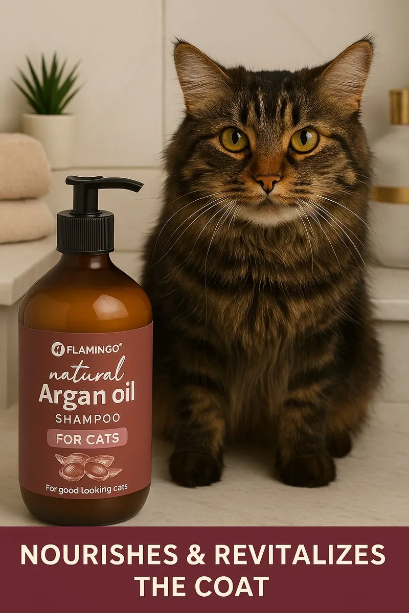 Flamingo Kattenshampoo Arganolie 500ml