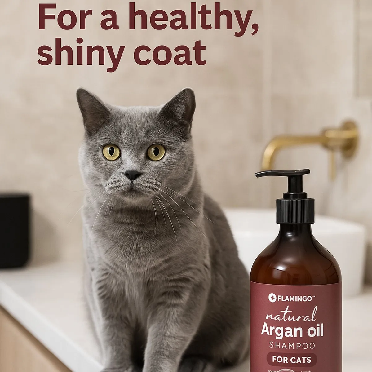 Flamingo Kattenshampoo Arganolie 500ml
