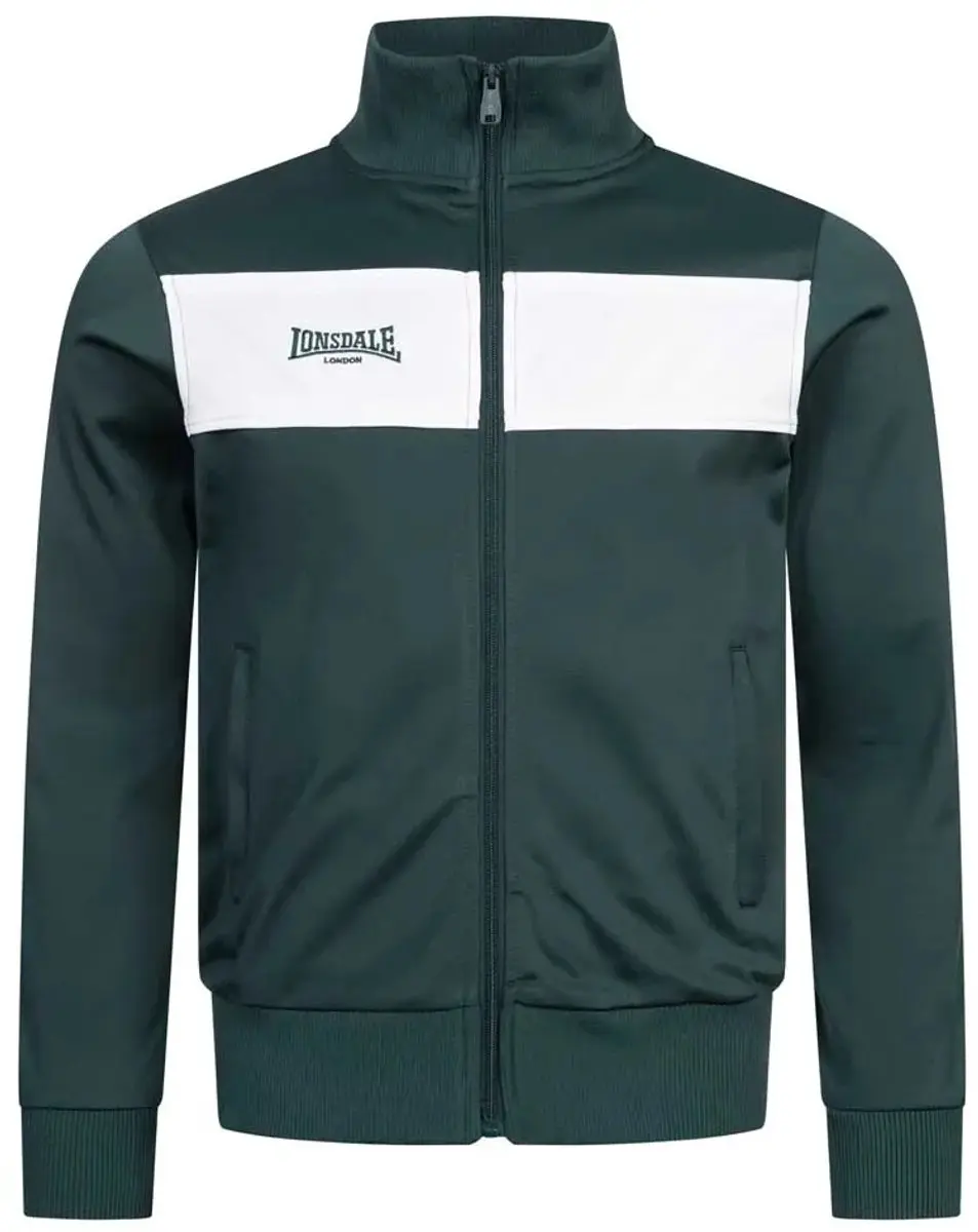 Lonsdale Alnwick Trainingsjack - Groen/Wit - M - afbeelding 4 van 4
