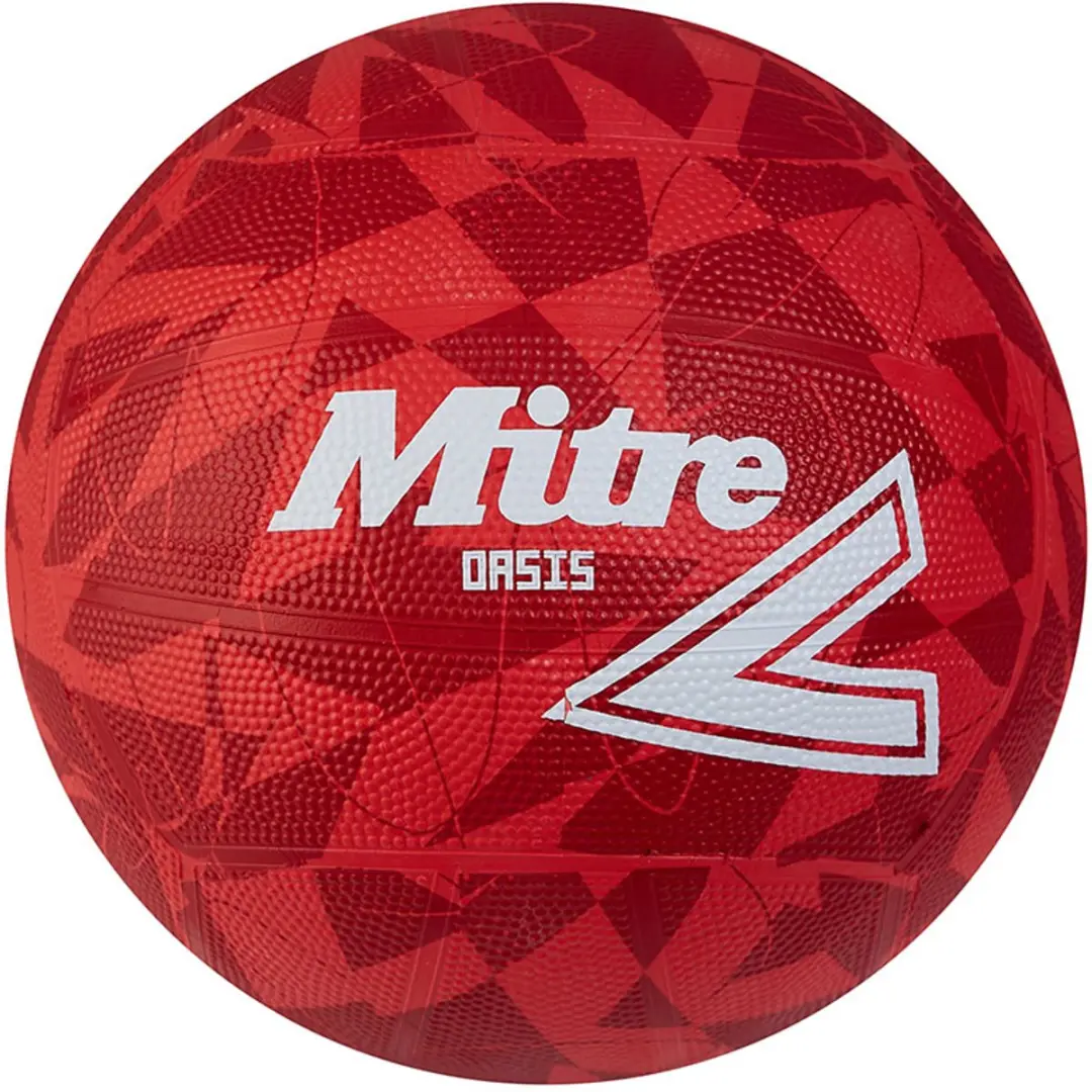 Mitre Oasis Netbalbal Rood 5 Kinderen