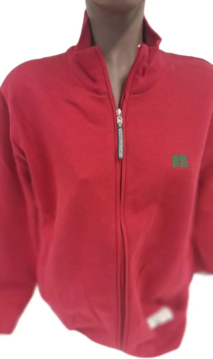 RUSSELL ATHLETIC/ VEST/ LONG ZIPPER / RED -M