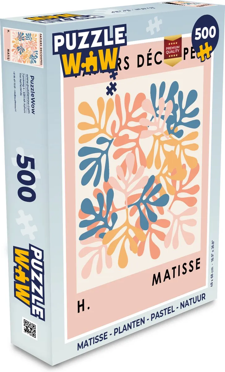 PuzzleWow Matisse Natuur Legpuzzel 500 Stuks