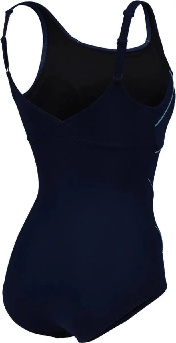 Arena Badpak Jewel One Piece Low C Cup R Marineblauw-Baligroen