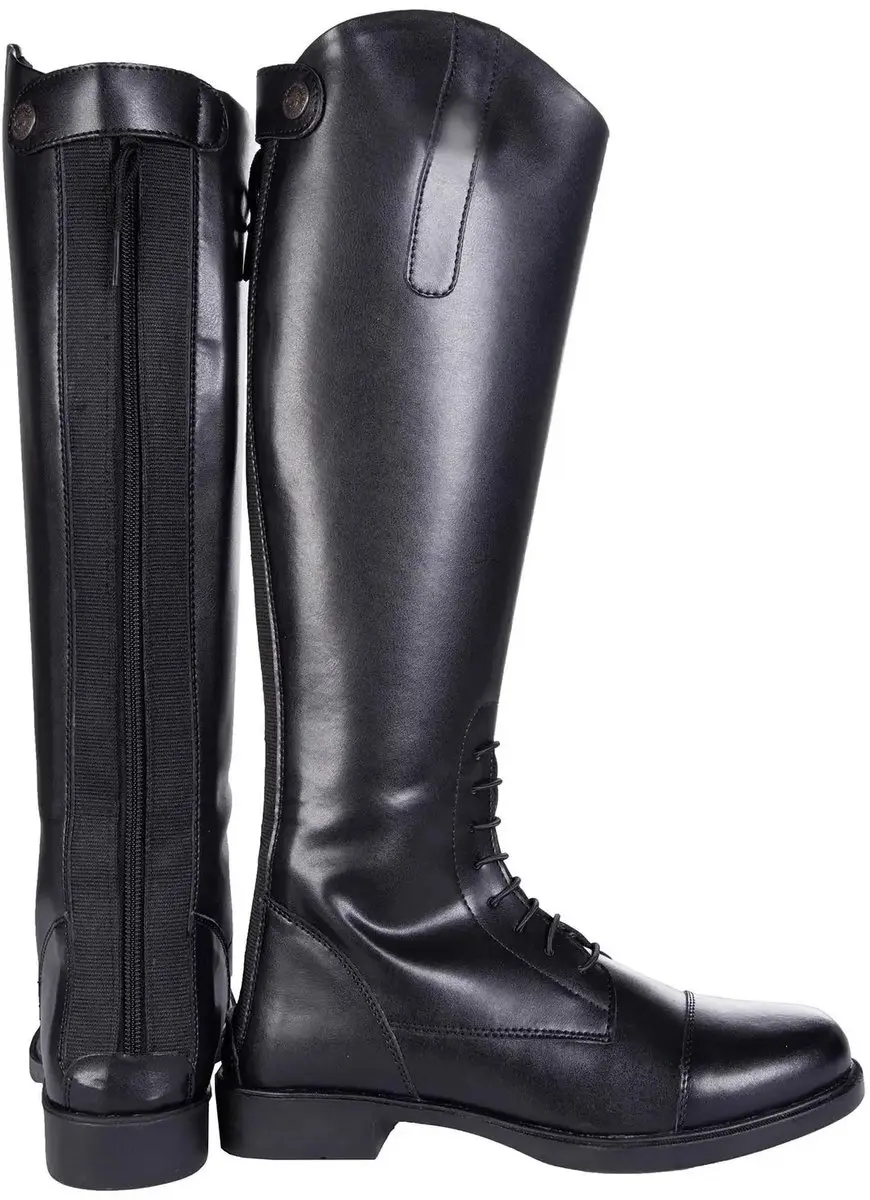 HKM New Fashion Long Leren Rijlaarzen Dames - Zwart - 42 - afbeelding 3 van 3