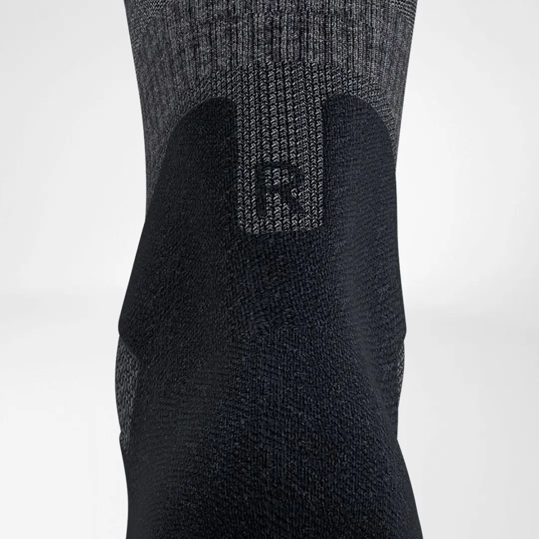 Bauerfeind Outdoor Merino Mid Cut Sokken Heren - Lava Grey - afbeelding 2 van 4