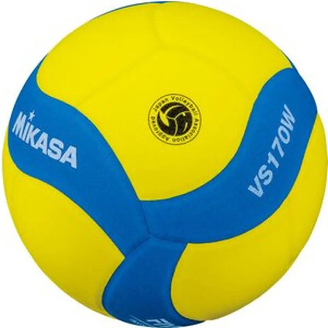 Mikasa VS170W Kinder Volleybal - Geel/Blauw - afbeelding 5 van 5