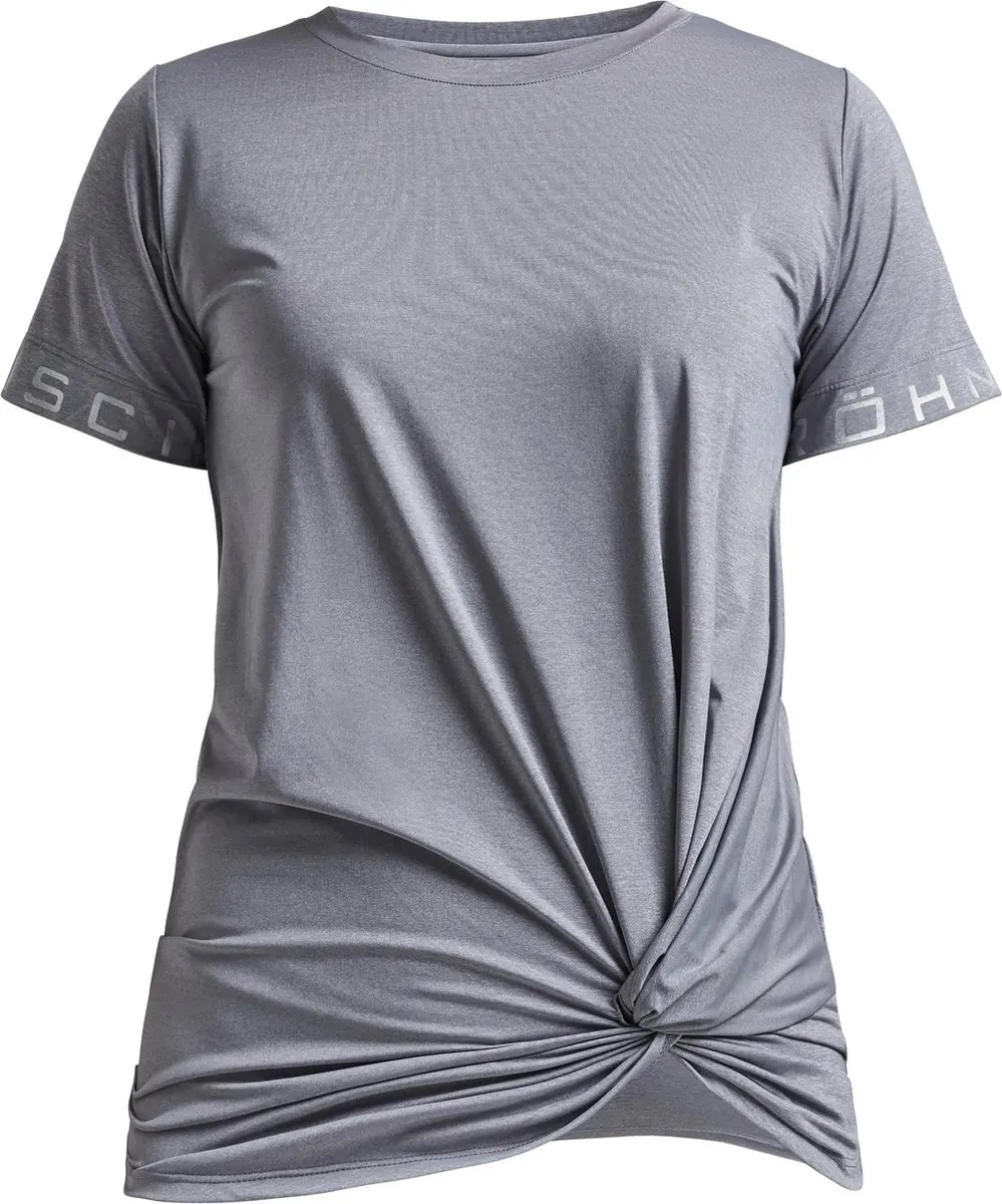 Röhnisch Sportshirt Clara Dames Polyester/elastaan Grijs Mt Xs