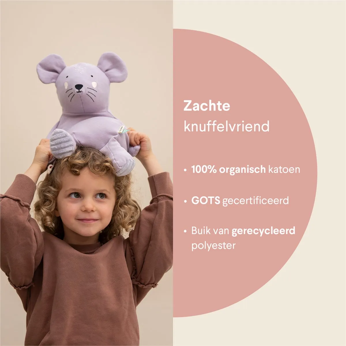 Trixie Mrs. Mouse Knuffel - Muis - Klein - Purple