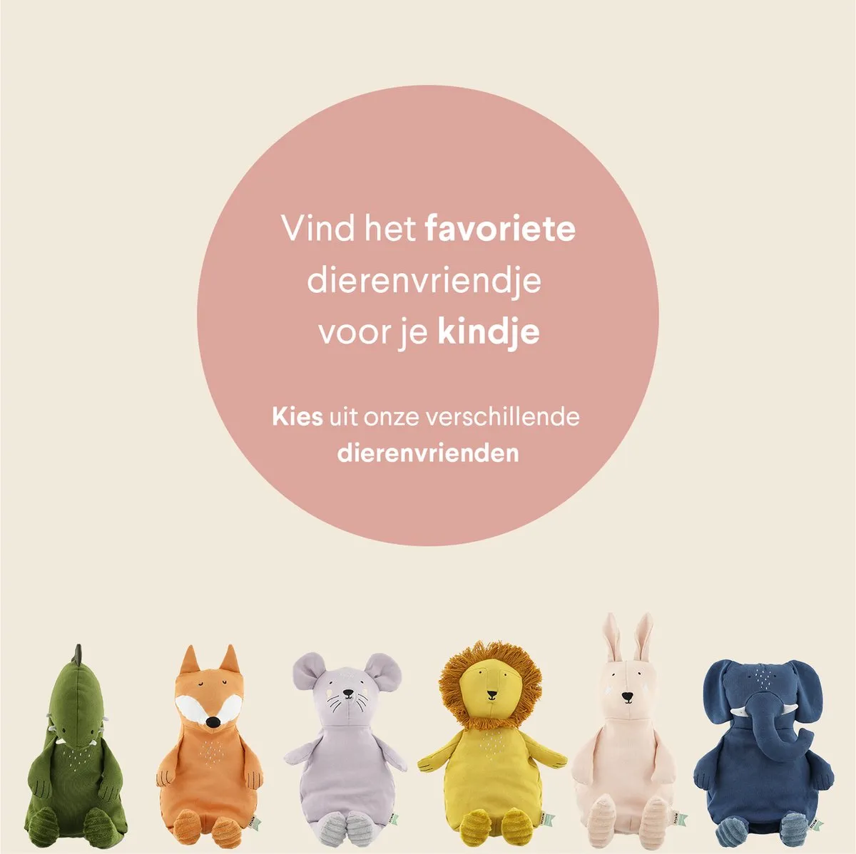Trixie Mrs. Mouse Knuffel - Muis - Klein - Purple