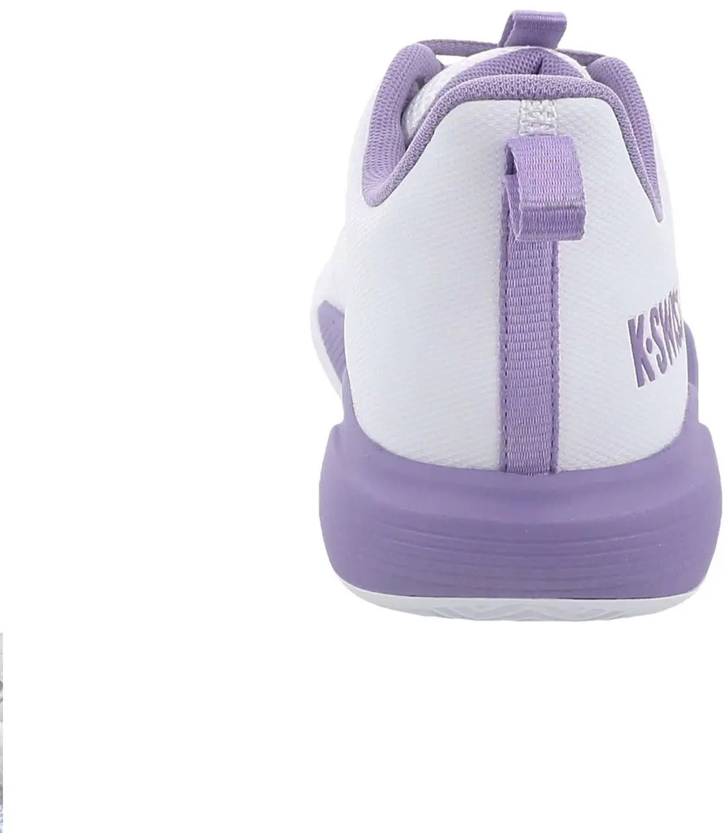 K-Swiss Ultrashot Light Clay Dames Tennisschoen - Wit/Paars - afbeelding 4 van 6