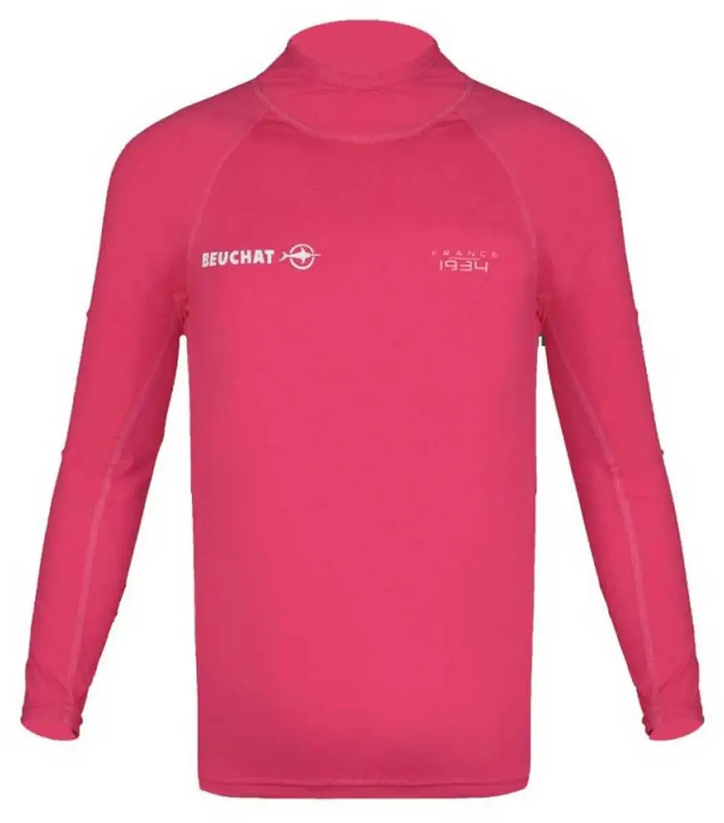 Beuchat Atoll Rash Guard Met Lange Mouwen Roze 10-12 Years Kinderen