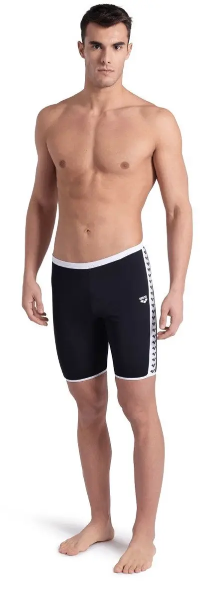 Arena Icons Swim Jammer Zwart-Wit - afbeelding 2 van 6