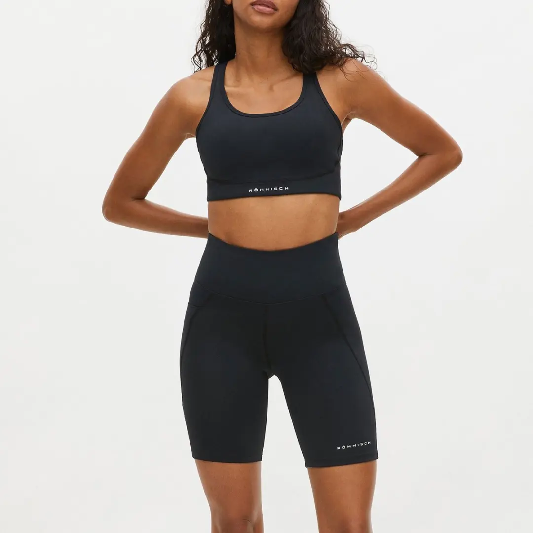Röhnisch Flattering High Waist Bikeshort Dames - Zwart - M - afbeelding 2 van 6