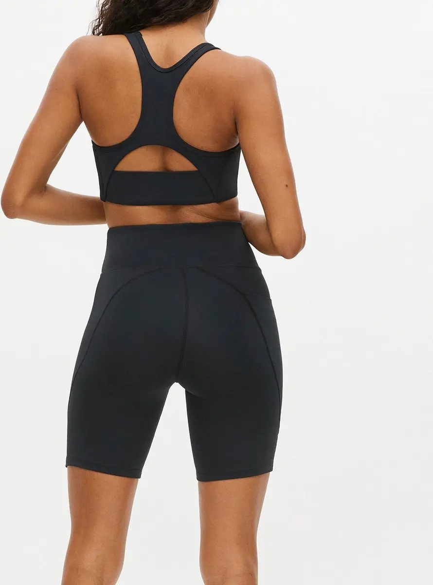 Röhnisch Flattering High Waist Bikeshort Dames - Zwart - M - afbeelding 5 van 6