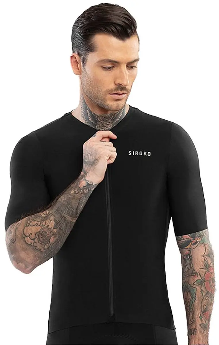 Siroko Srx Pro High Tech Korte Mouw Wielertrui Zwart M Man