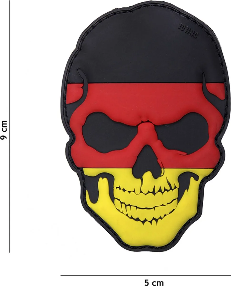 101 Inc Embleem 3D Pvc Skull Duitsland 16006