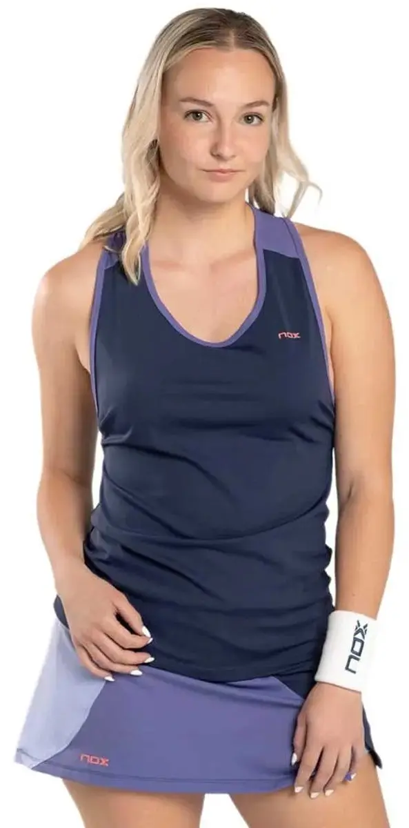Nox Pro Mouwloos T-shirt Blauw XL Vrouw