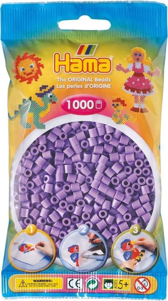 Hama Strijkkralen 1000 Stuks - Paars