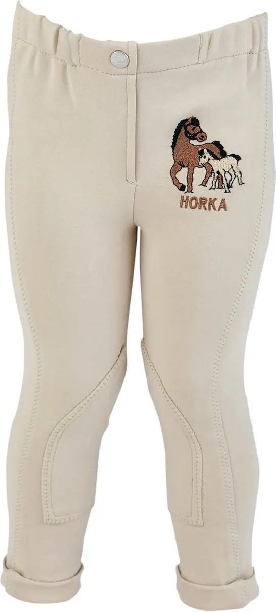 Horka Rijbroek Mini Knie Grip Kids Lichtbruin