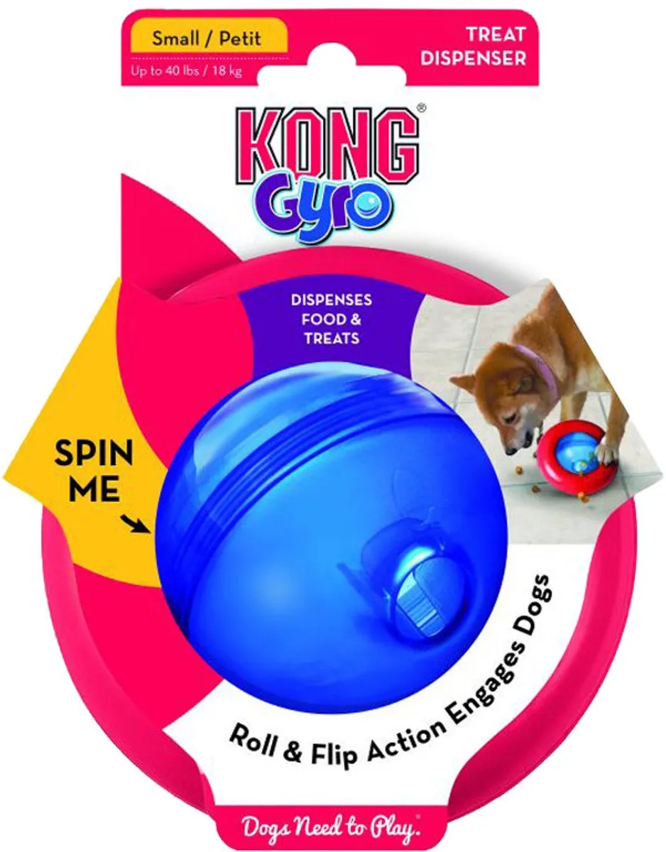 KONG Gyro Voerbal L - Rood/Blauw