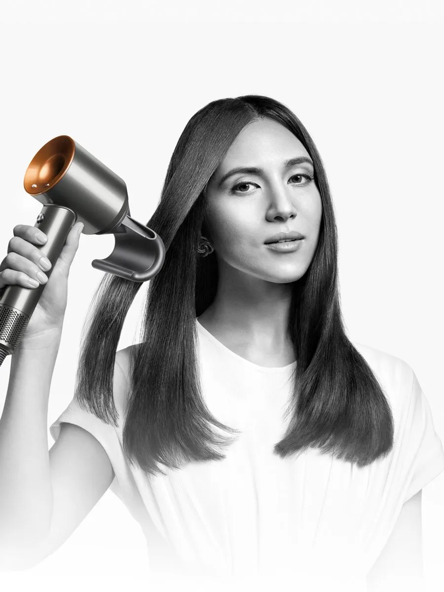 Dyson Supersonic Straight+Wavy Föhn - Pruisisch Blauw/Koper