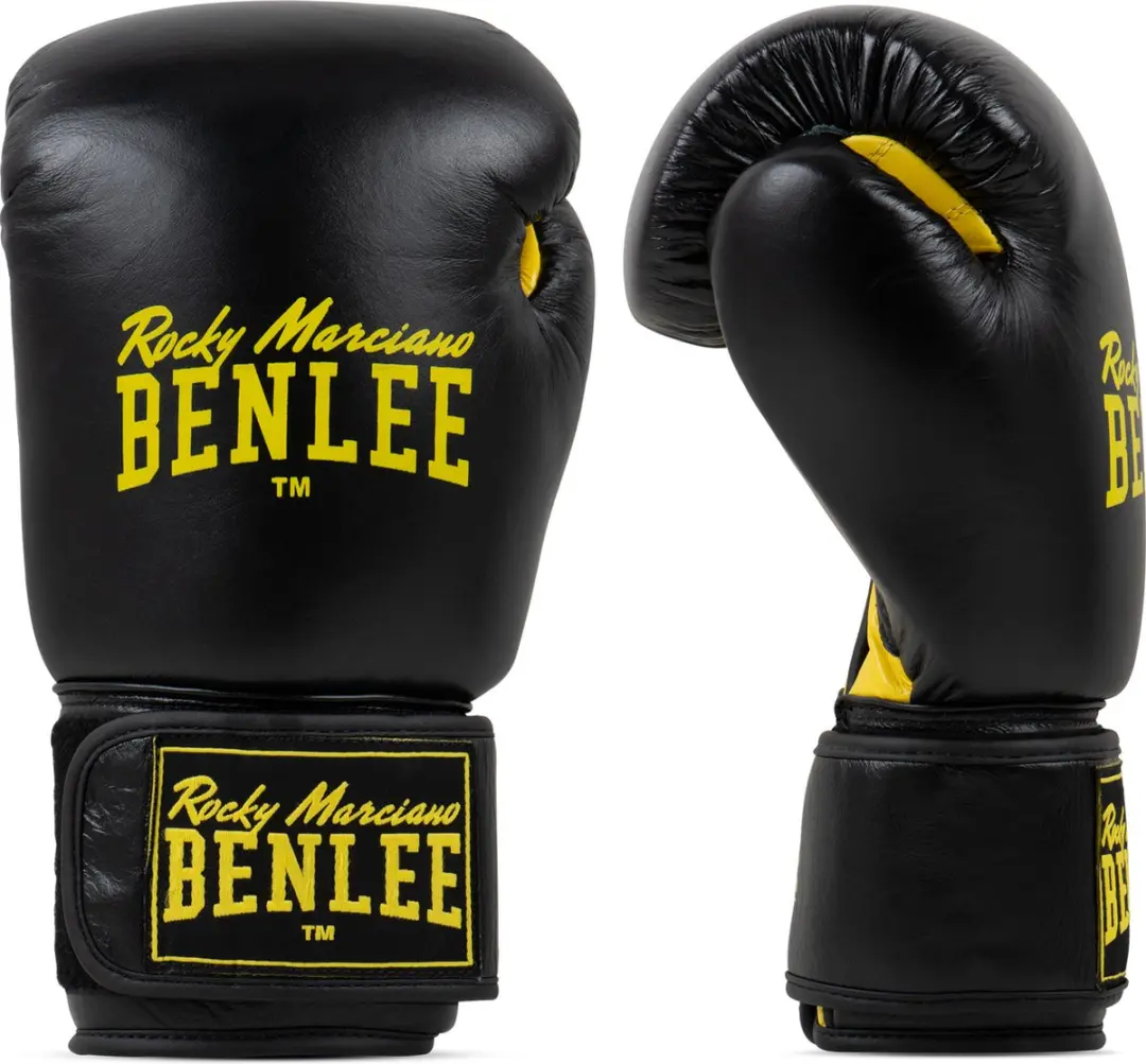 Benlee Draco Leren Bokshandschoenen Zwart 16 oz