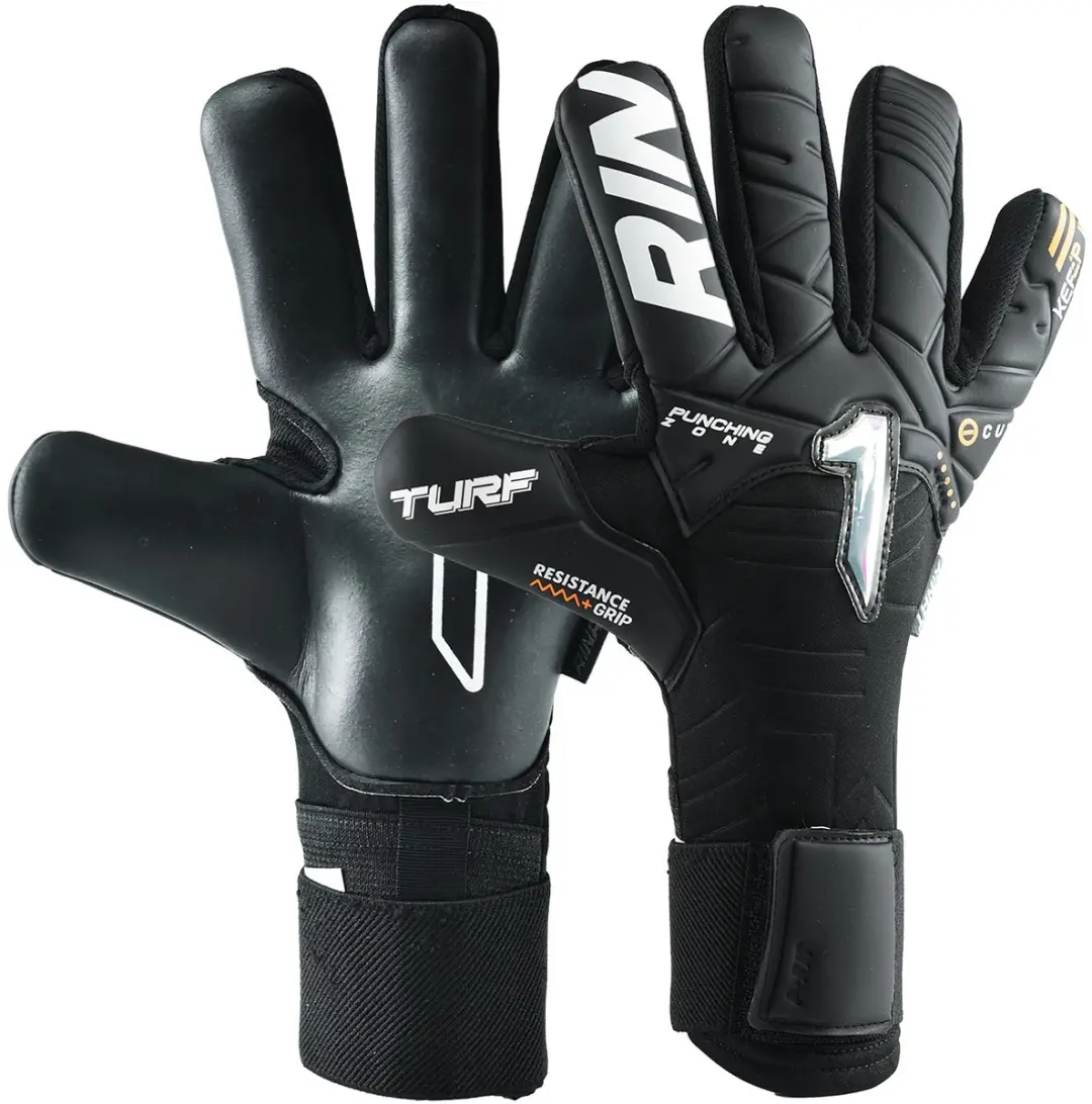 Rinat Kratos Turf Basic Junior Keepershandschoenen Zwart 4 Kinderen