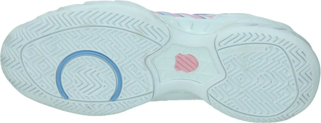 K-Swiss Bigshot Light 4 Damestennisschoenen - Wit/Blauw/Roze - afbeelding 6 van 6