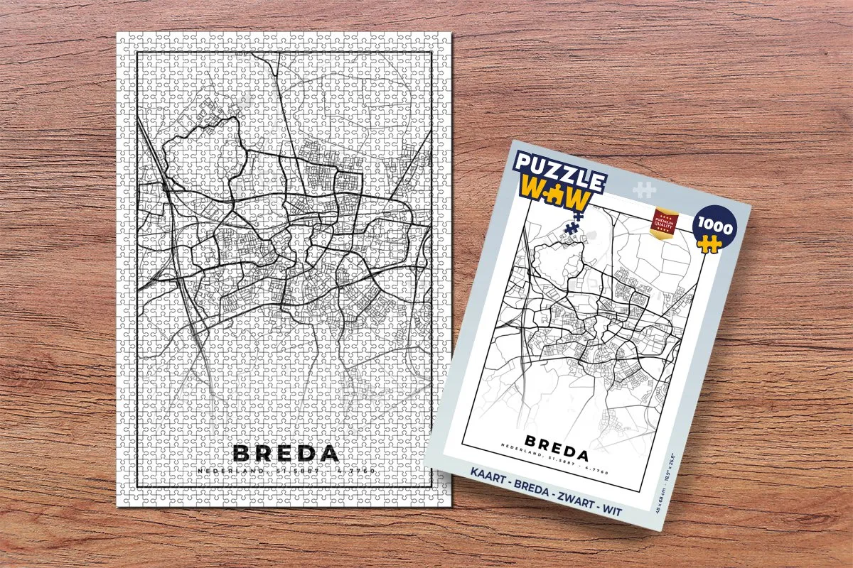 PuzzleWow Legpuzzel Breda 1000 Stuks - Multicolor