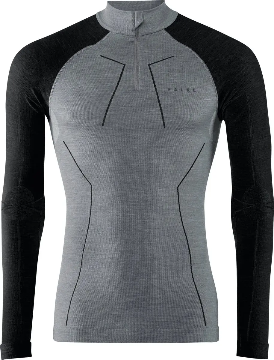 FALKE heren lange mouw shirt Wool-Tech