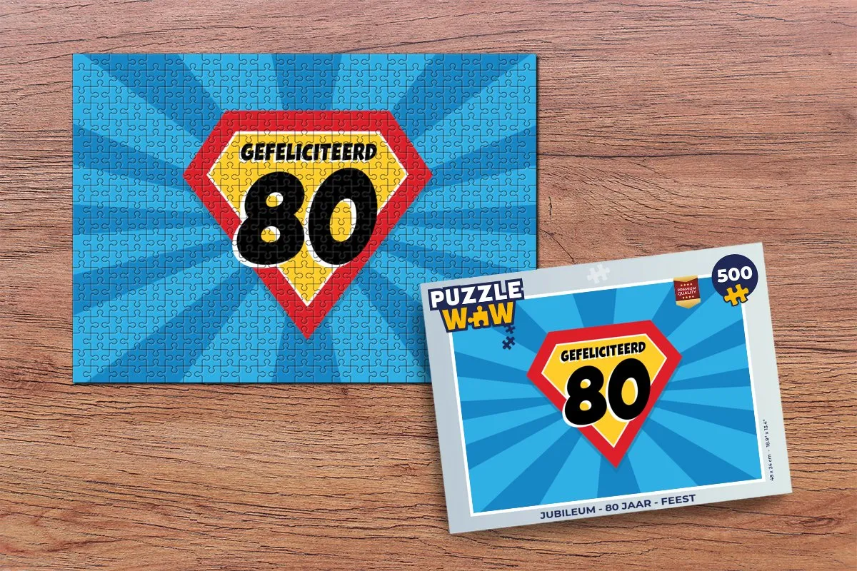 PuzzleWow Jubileum Legpuzzel 500 Stuks - Multicolor