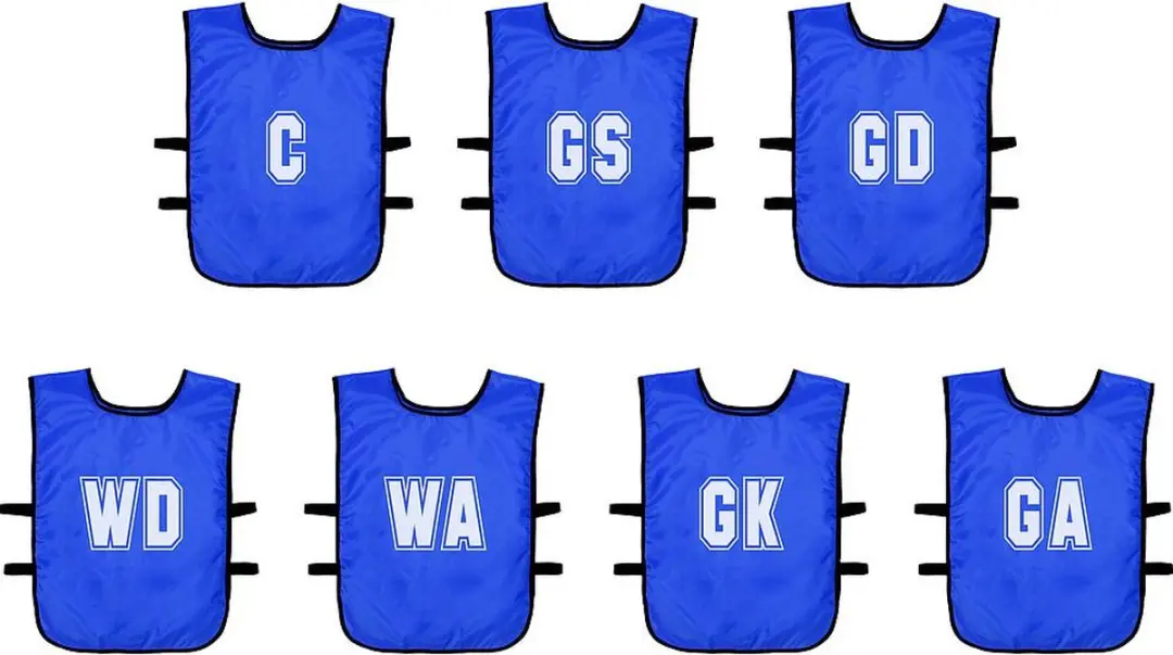 (Pack of 7) Mesh Netball Training Bibs (Infants, Kids)