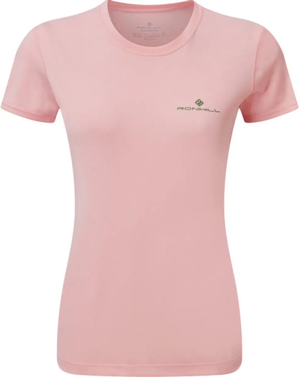 Ronhill Core SS Tee Dames - sportshirts - roze/groen - Vrouwen - S