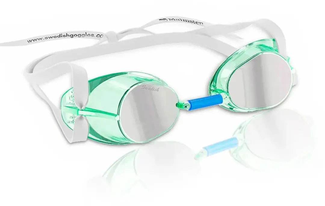 Malmsten Jewel Collection Zwembril - Wit/Groen - afbeelding 3 van 3