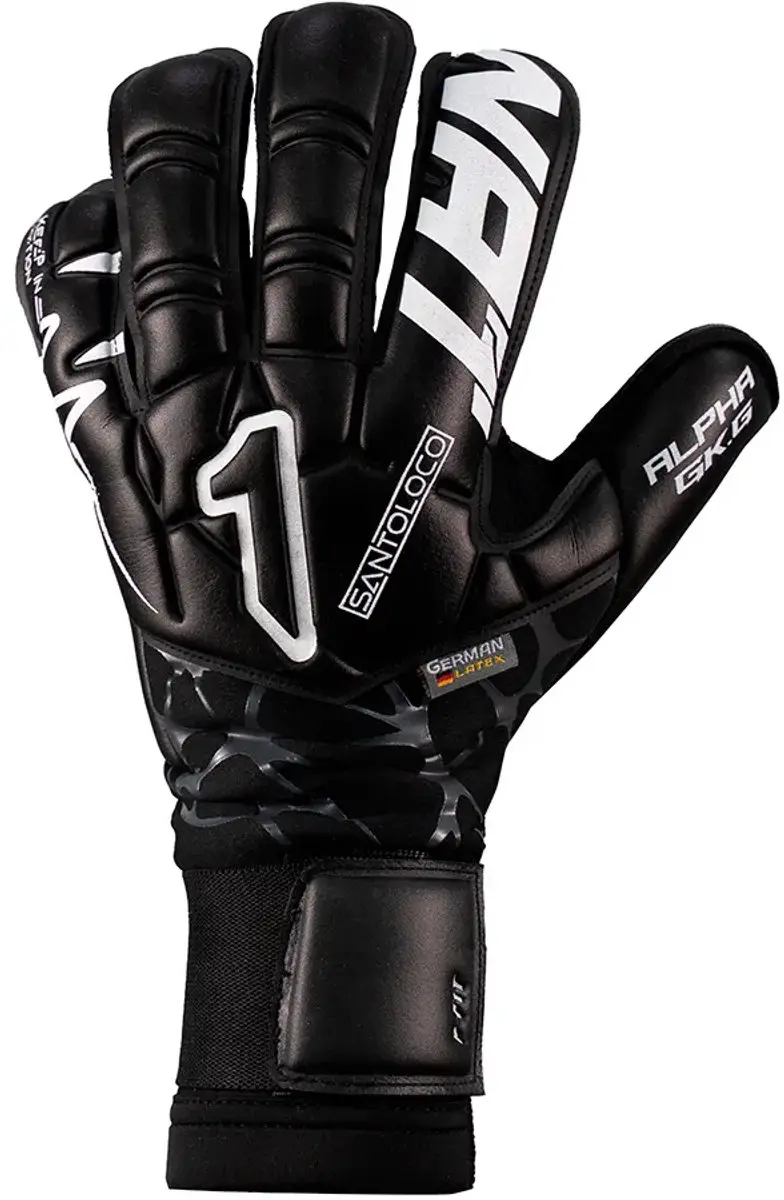 Rinat Santoloco Alpha Keepershandschoenen - Zwart - 7 - afbeelding 2 van 4