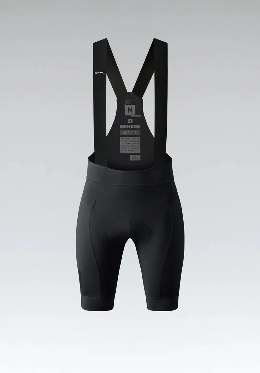 Gobik Bib Short Matt 2.0 Women Black K9 - Maat XXL