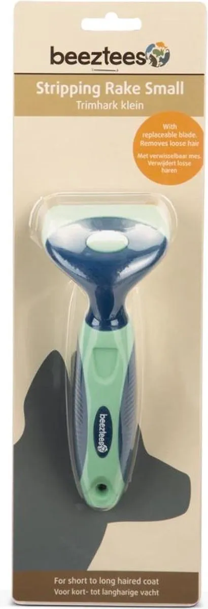 Beeztees Trimhark Hondenborstel - Klein Blauw & Mint