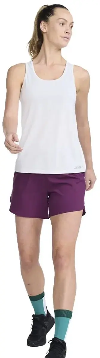 2XU Aero Singlet Mouwloos Dames Tanktop - Wit - afbeelding 6 van 6