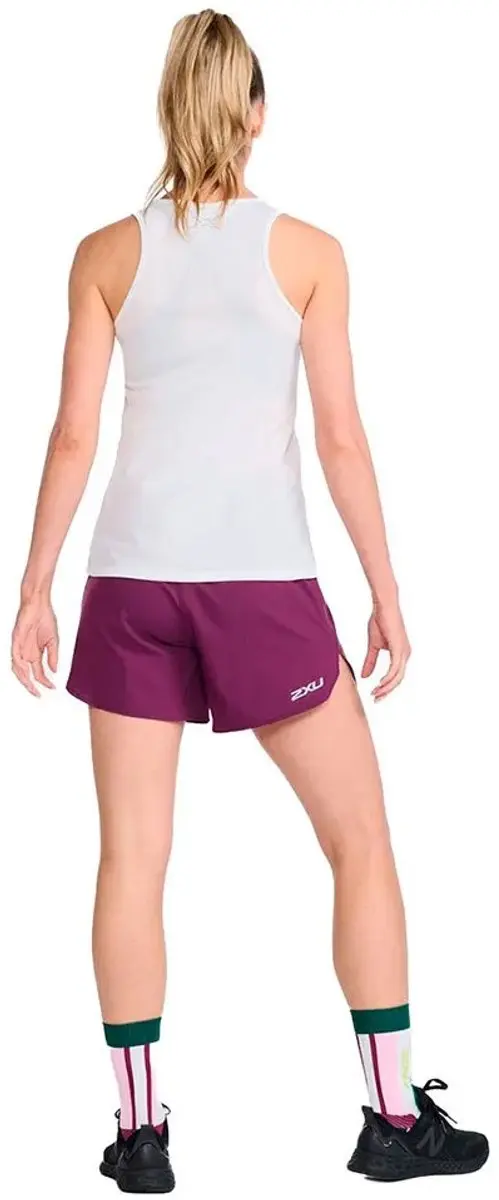 2XU Aero Singlet Mouwloos Dames Tanktop - Wit - afbeelding 3 van 6