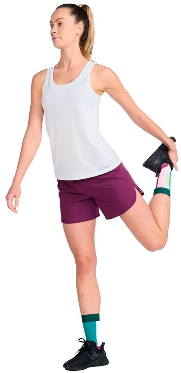 2XU Aero Singlet Mouwloos Dames Tanktop - Wit - afbeelding 5 van 6