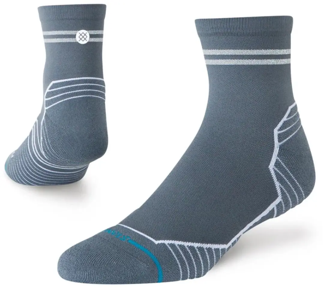 Stance unisex freshtek infiknit run halfhoge sokken reflector grijs