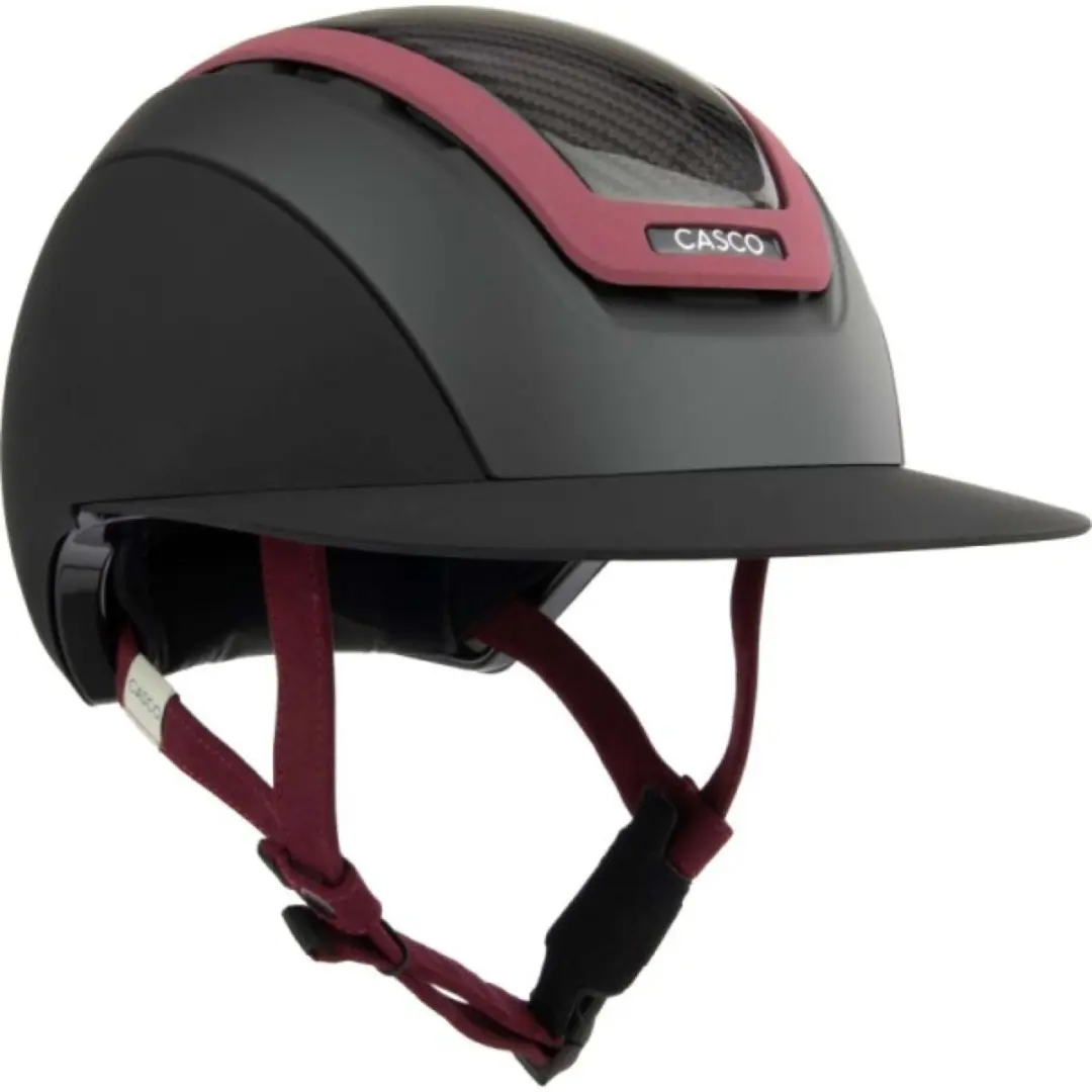 Casco Elite Precision Cap Carbon Burgundy
