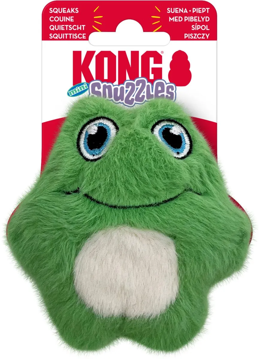 KONG Snuzzles Mini Frog XS - Groen/Wit