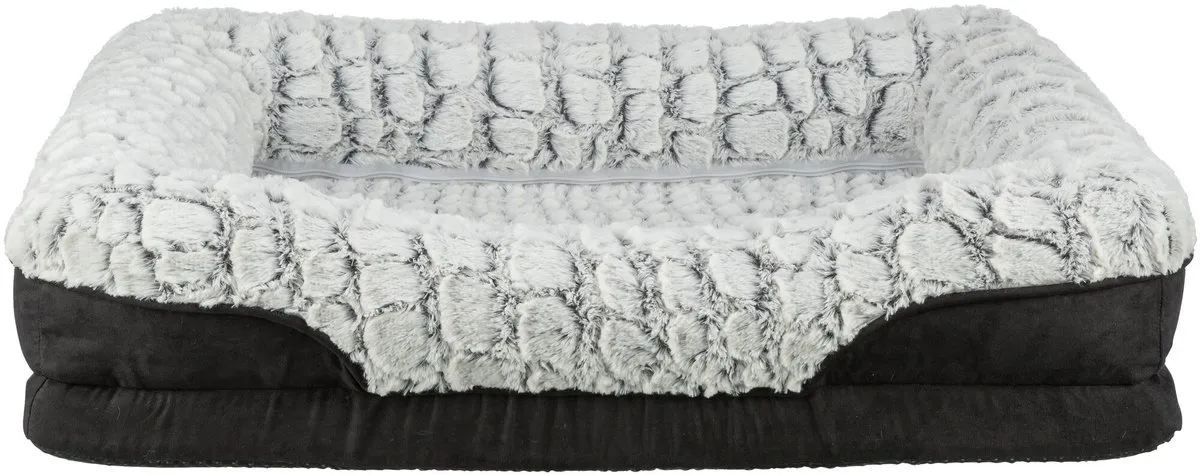 Trixie Vital Hondenmand Lino Hoekig 70x55cm - Zwart/Grijs